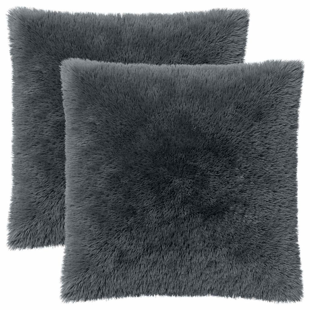 vidaXL Kussenhoezen, 2 stuks, HEERLEN, antraciet, 80 x 80 Productafbeelding 