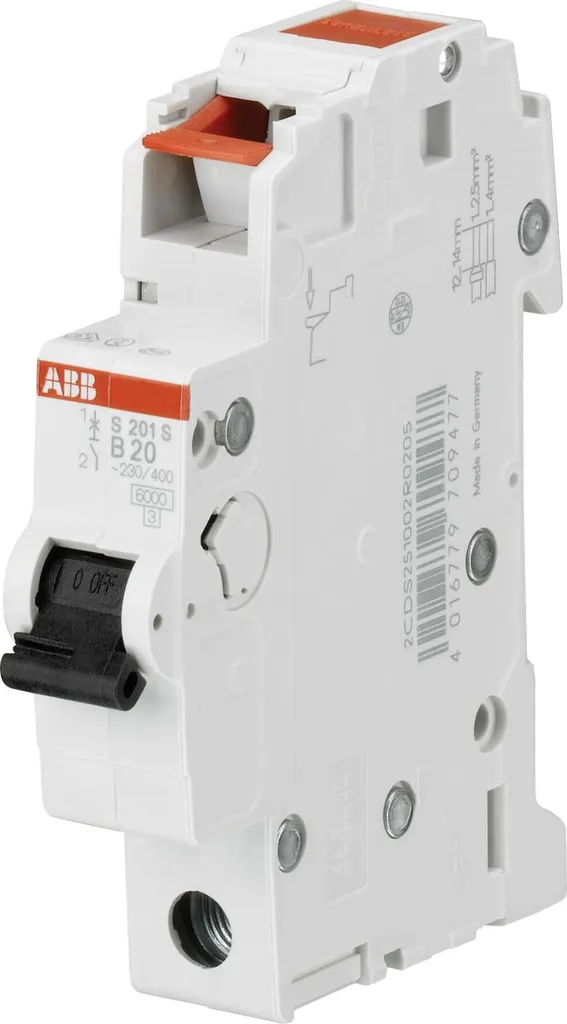 Disjoncteur ABB S201S-C16 - Stop aux pannes électriques 16A 6kA Stotz