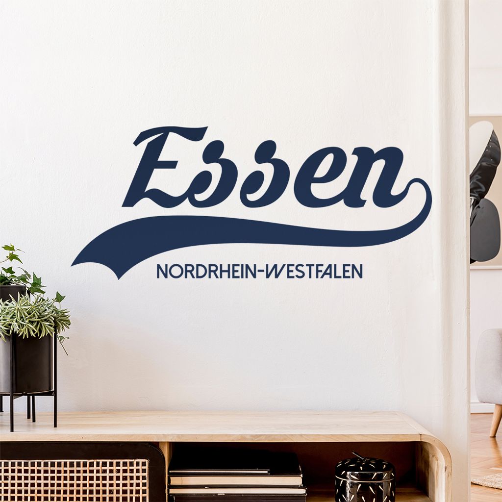 Essen Nordrhein-Westfalen Wandtattoo Wandaufkleber Wall Sticker - Dekoration, Küche, Wohnzimmer, Schlafzimmer, Badezimmer