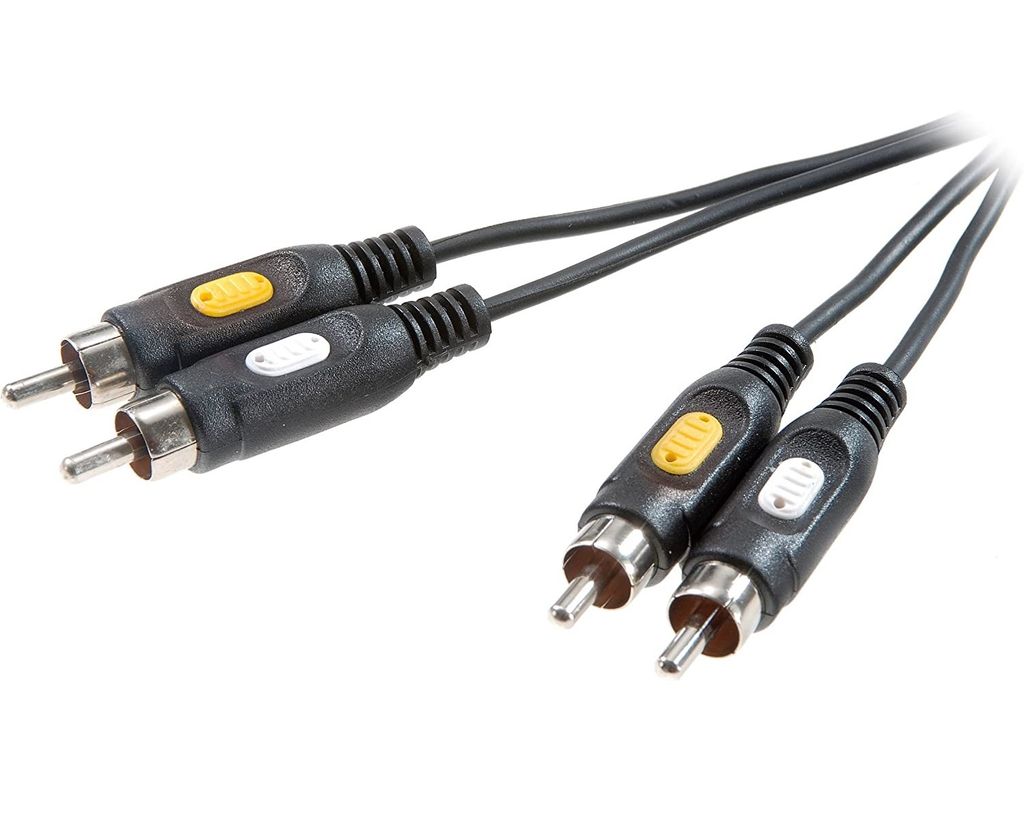 Audio/Video Kabel 2x Cinch-Stecker 2m Produktbild 