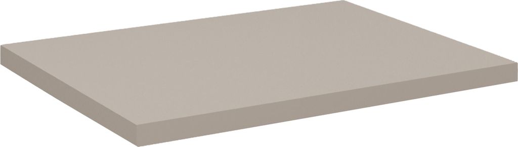 Badezimmer-Waschtischplatte 50 Cm, Kaschmir Matt, Mdf, Wasserfest, Modern