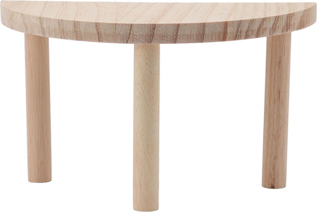 Hamster-Spielplattform aus Holz, halbrund, sicher, Kiefer, Hamster-Ständer, Plattform für Kleintiere