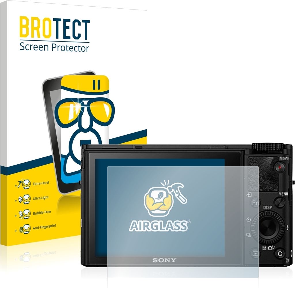 BROTECT Schutzglas für Sony Cyber-Shot DSC-RX100 IV Schutzfolie Panzer Folie Glas Display Schutz klar