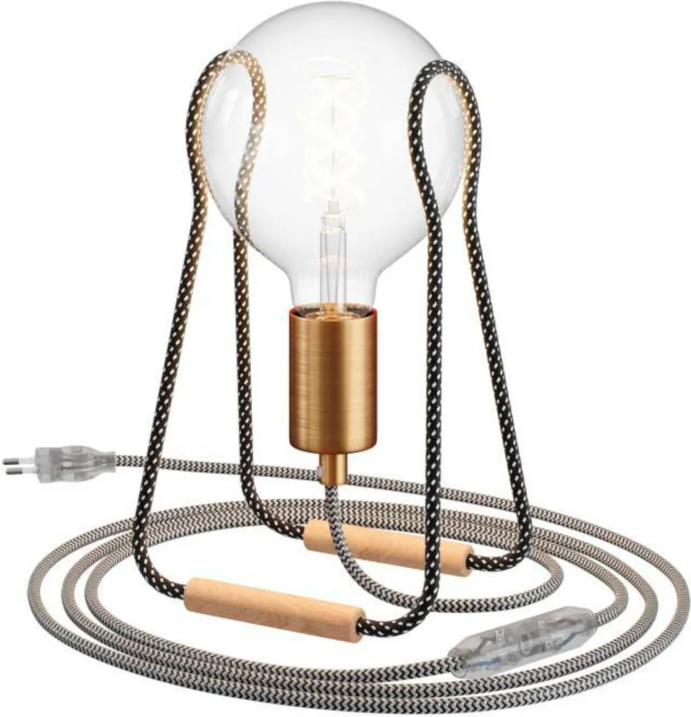 Lampe de Table Taché Metal : Solution d'Éclairage Stable à Branchement Facile
