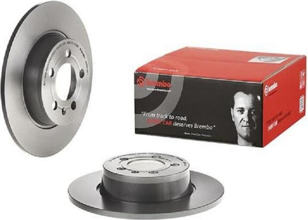 2x BREMBO Bremsscheibe 08.B413.21 für AUDI A1 Sportback Produktbild 