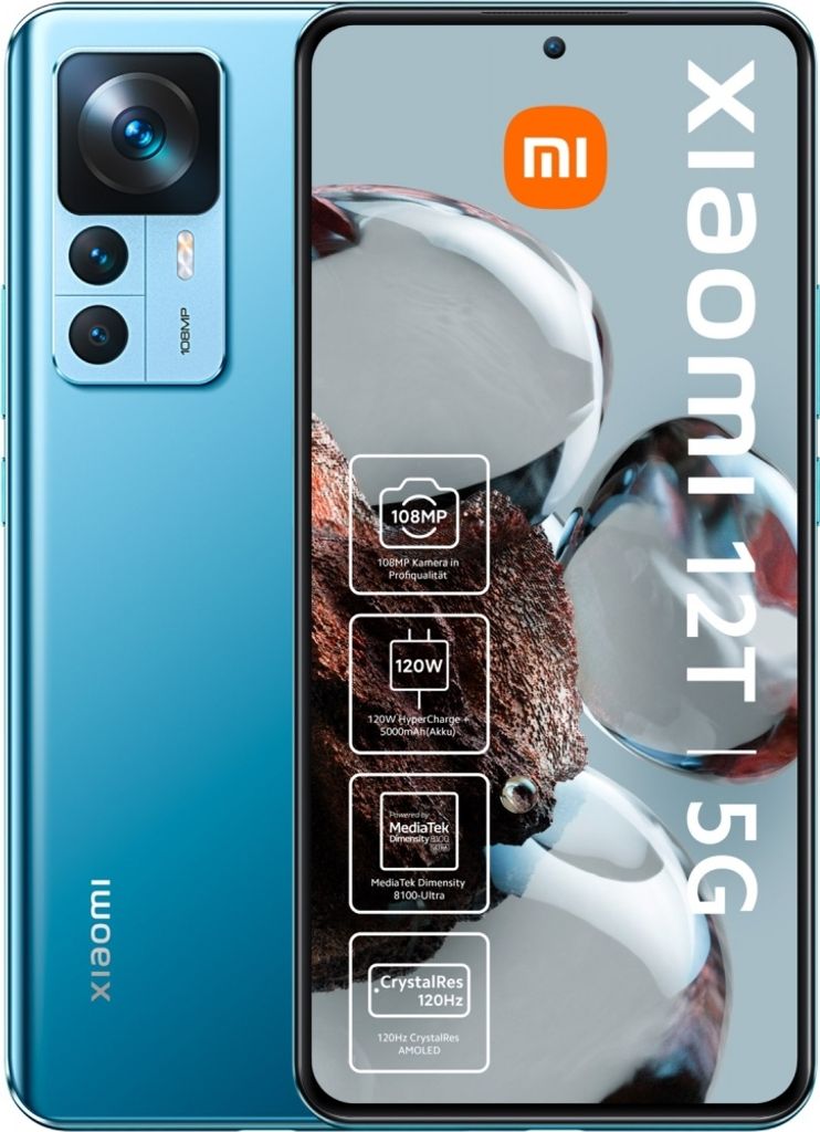 XIAOMI 12T 128GB Speicher Blau MZB0CBCEU