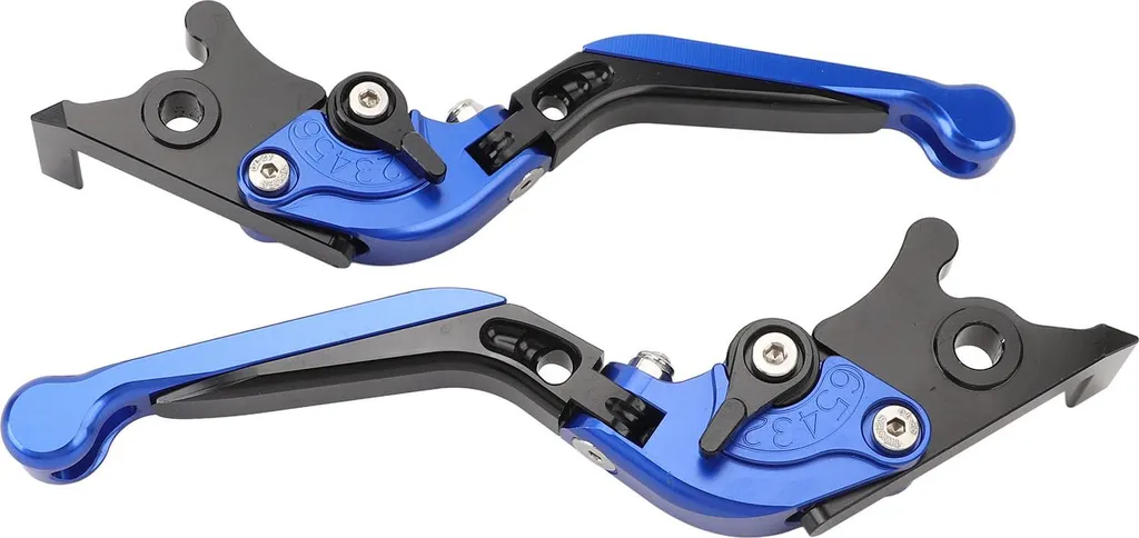Paire de leviers réglables NMax 125/155, Accessoire de Freinage Moto Bleu