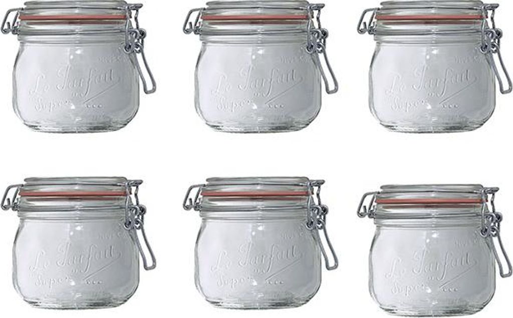 Set mit 6 gläsern 500ml Le parfait 900505