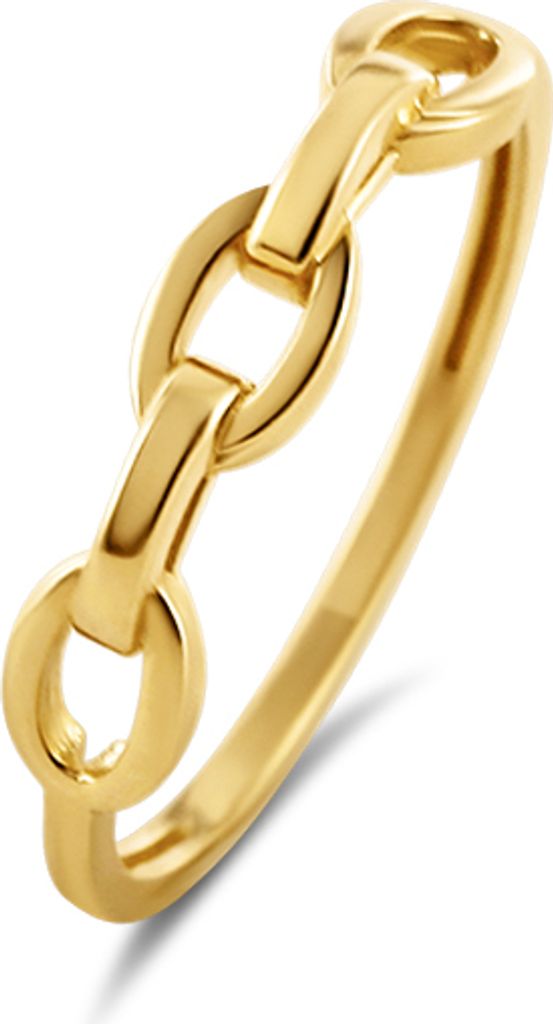 Neu Bling 9NBG-0654-50 Gold Ring Links - Frauen - Größe 50 - Offene Links- 4mm breit - 14 Karat Gold