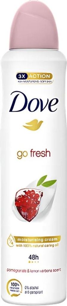 Dove - Deodorant - Spray Go Fresh - Granatapfel - Fruchtiger Duft - 250 ml - 1 Stück