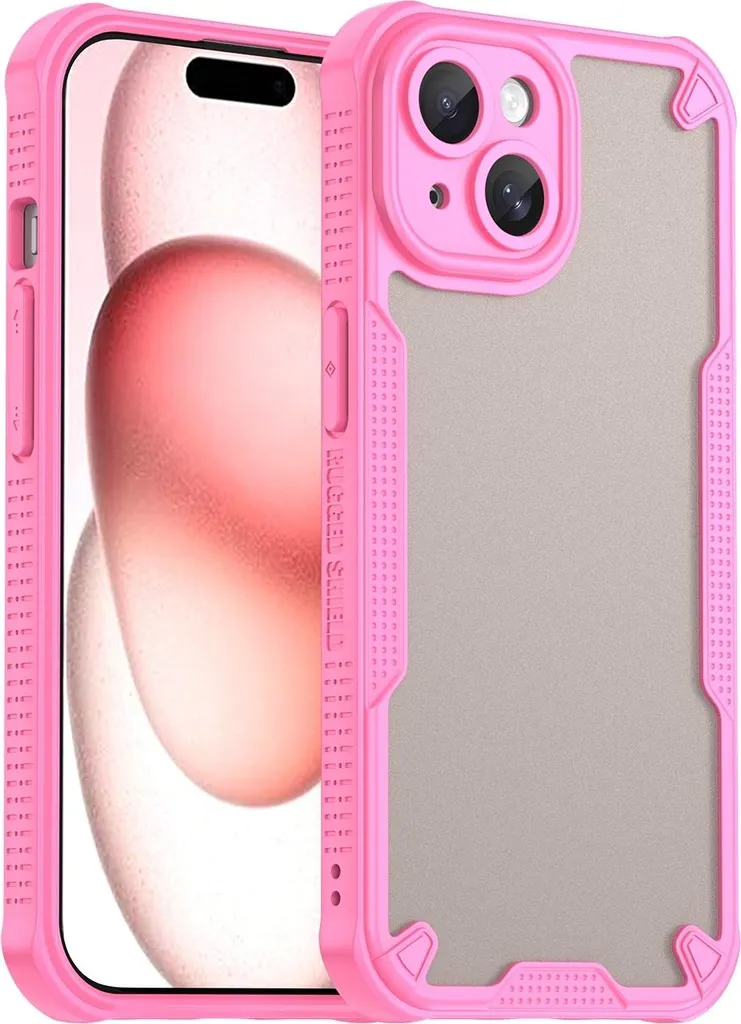 Cover Rosa iPhone 15 Plus Phonesta - Custodia Fashion Armor Antiurto