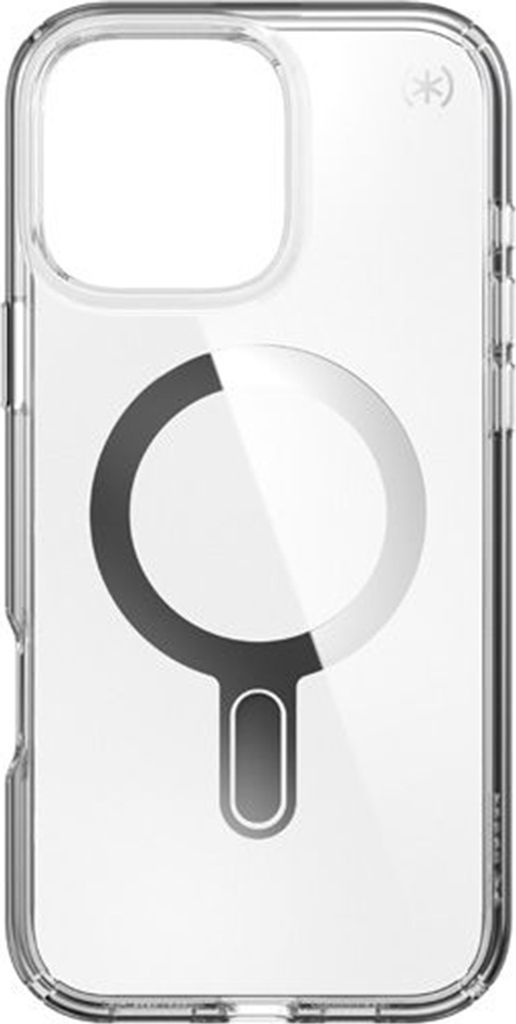 Speck Presidio Perfect-Clear ClickLock & MagSafe - Etui iPhone 16 Pro Max (Klar / Chrome Finish / Serene Silver)