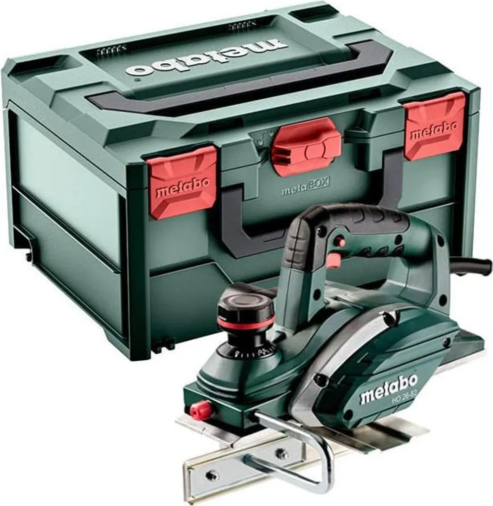 Raboteuse bois électrique 620W Metabo HO 26-82 avec mallette de transport