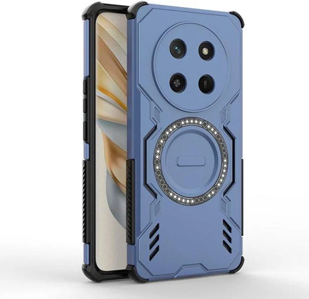 Coque antichoc smartphone anti-surchauffe bleu norme militaire