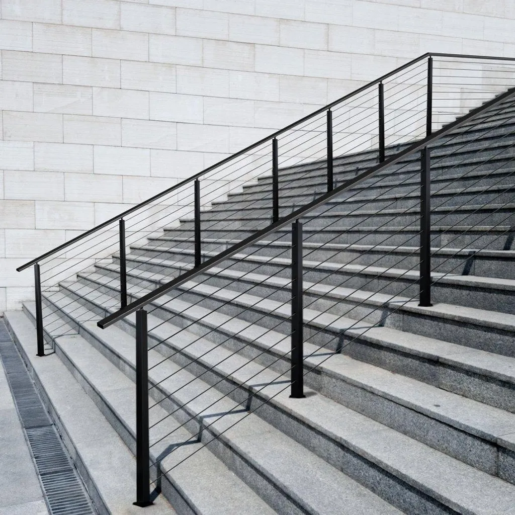 Poteau garde-corps 30° : solution pour sécuriser escalier et rampe - 8