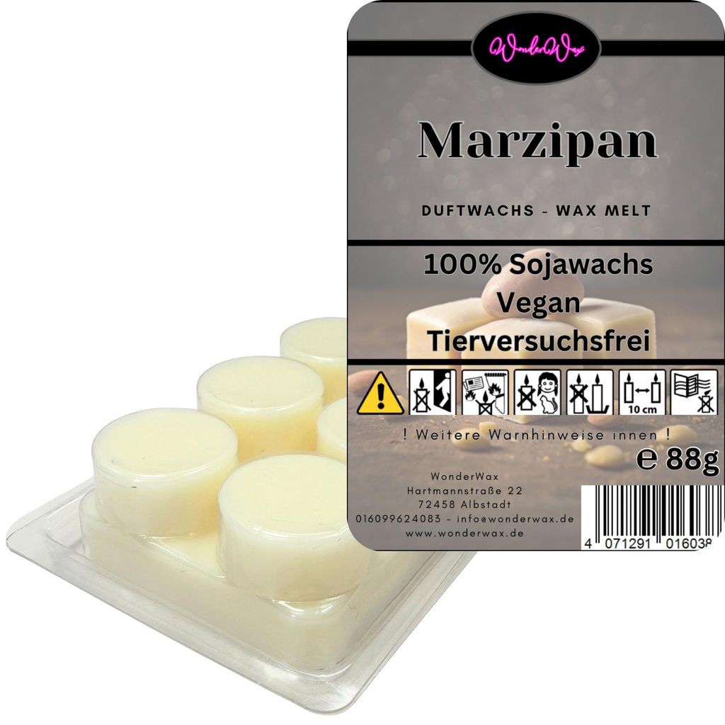 WonderWax Duftwachs Wax Melts für Duftlampe, 6 Kreise Duftmelt Wachsmelt Sojawachs Duftwachs Würfel für Raumdüfte, Wachs Duftöl Winter Indoor ...