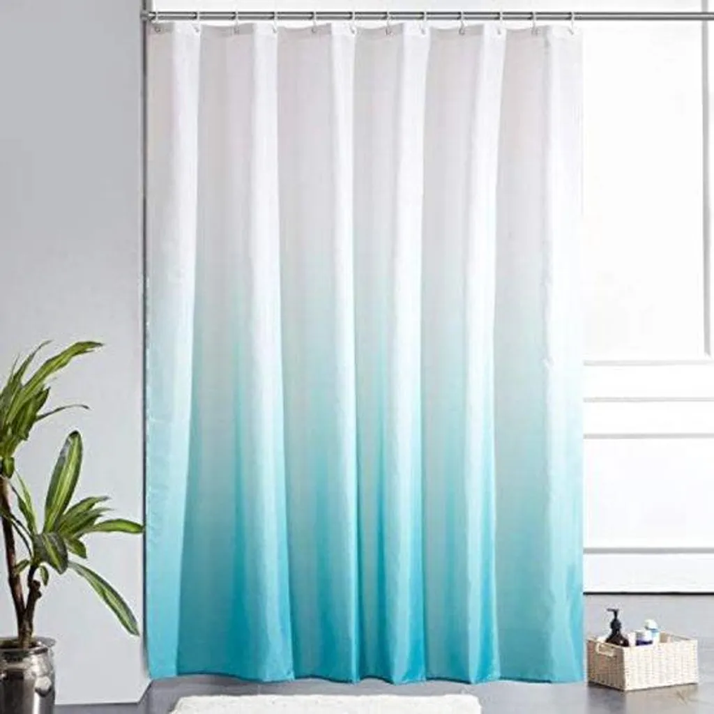 Rideau de douche anti-moisissure Aquamarine 180x200 cm pour la famille