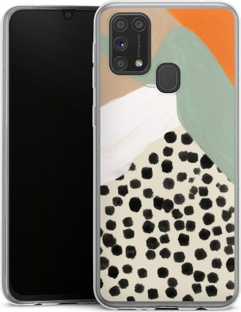 DeinDesign Slim Hülle für Samsung Galaxy M31 Silikon Case Ultra Dünn Handyhülle Abstrakt Boho Kunst