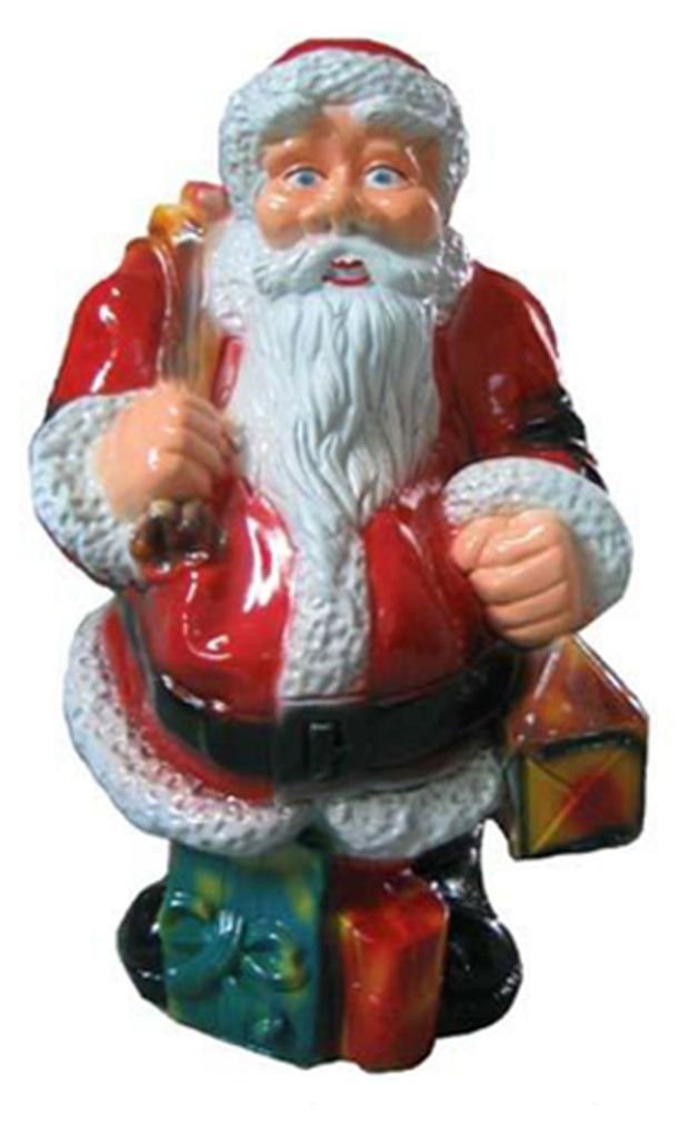 Weihnachtsmann Figur Statue Deko Figuren Dekoration Nikolaus Skulptur 59cm Neu