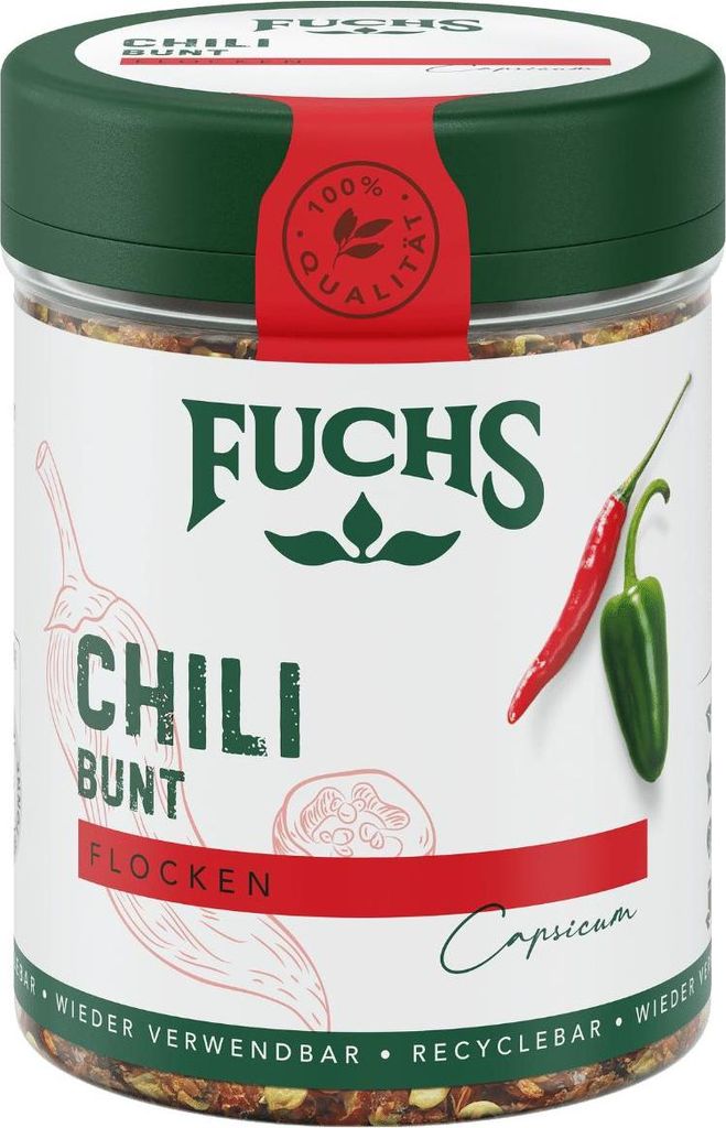 Chiliflocken bunt