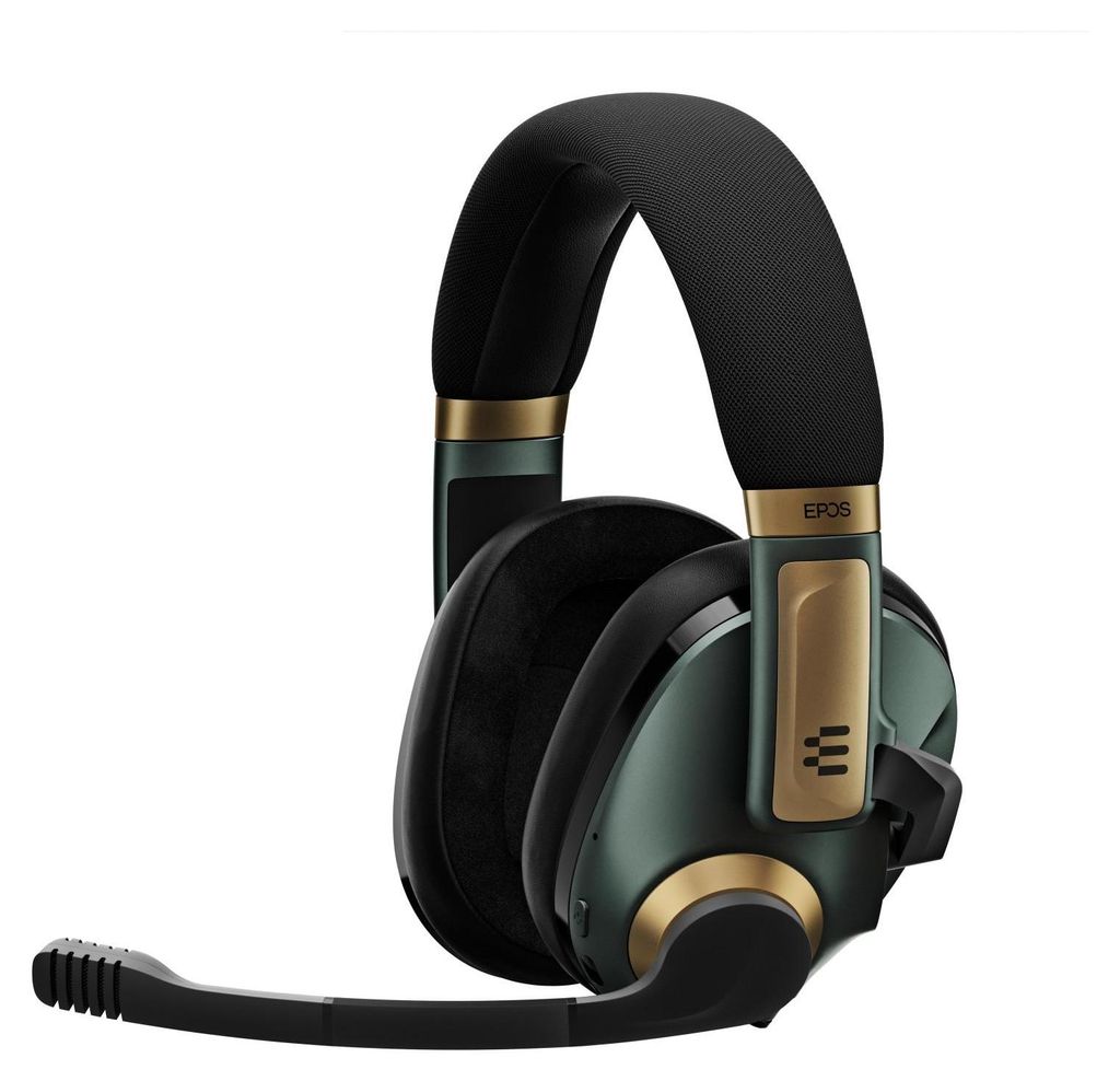A studio shot of a pair of gaming headphones.