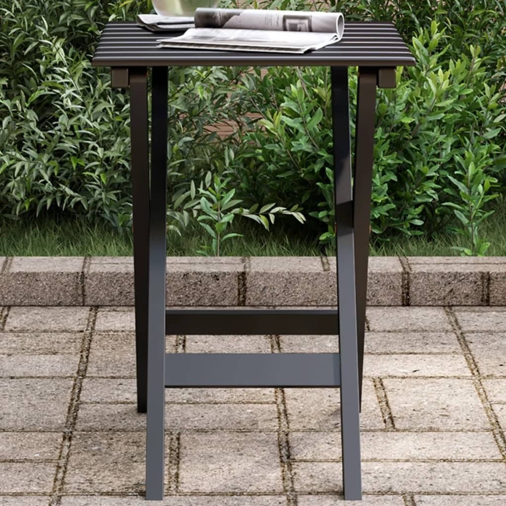 2024 Gartenmöbel Beistelltisch Klappbar Schwarz Massivholz Pappel Gartentische 2602510