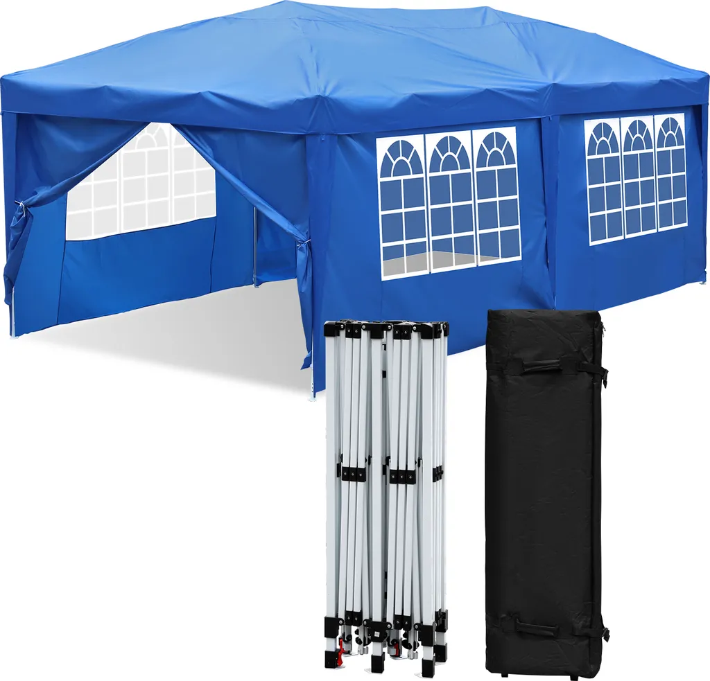Barnum pliable 3x6m anti-pluie et anti-UV pour événements extérieurs réussis
