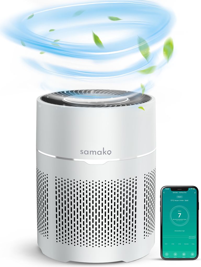 Samako Airflow - Luftreiniger - Hepa 13 pro Filter - Produktbild 