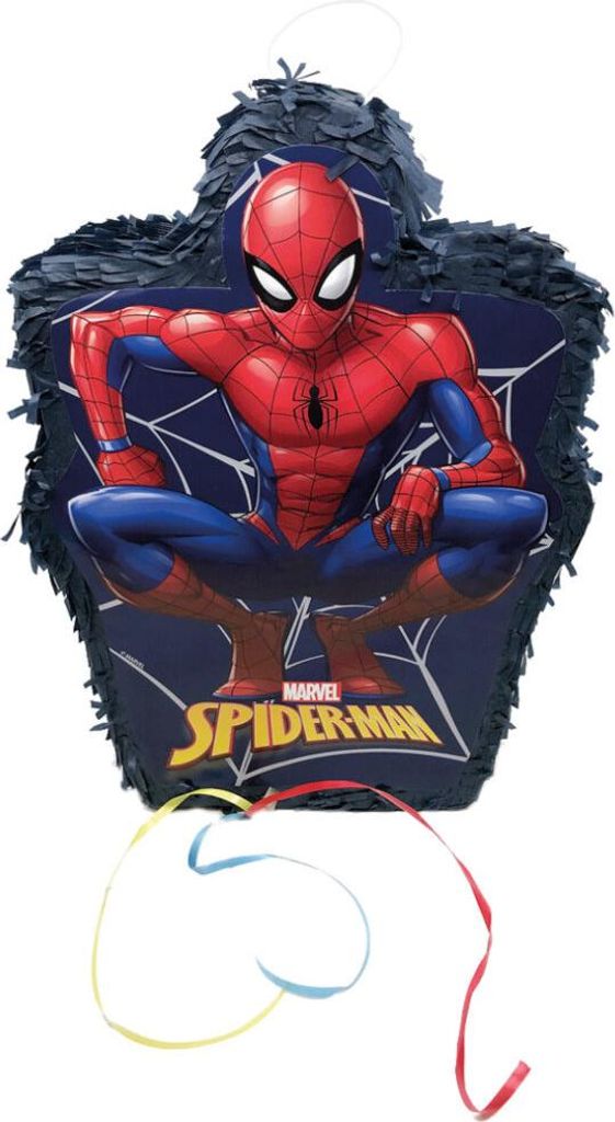 3D piñata, Spider-Man, červená a modrá, 1 ks. Obrázok produktu 