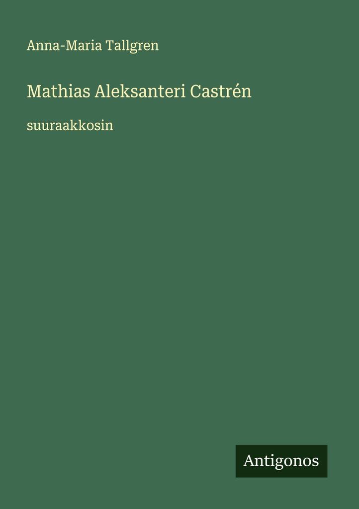 Mathias Alexander Castrén