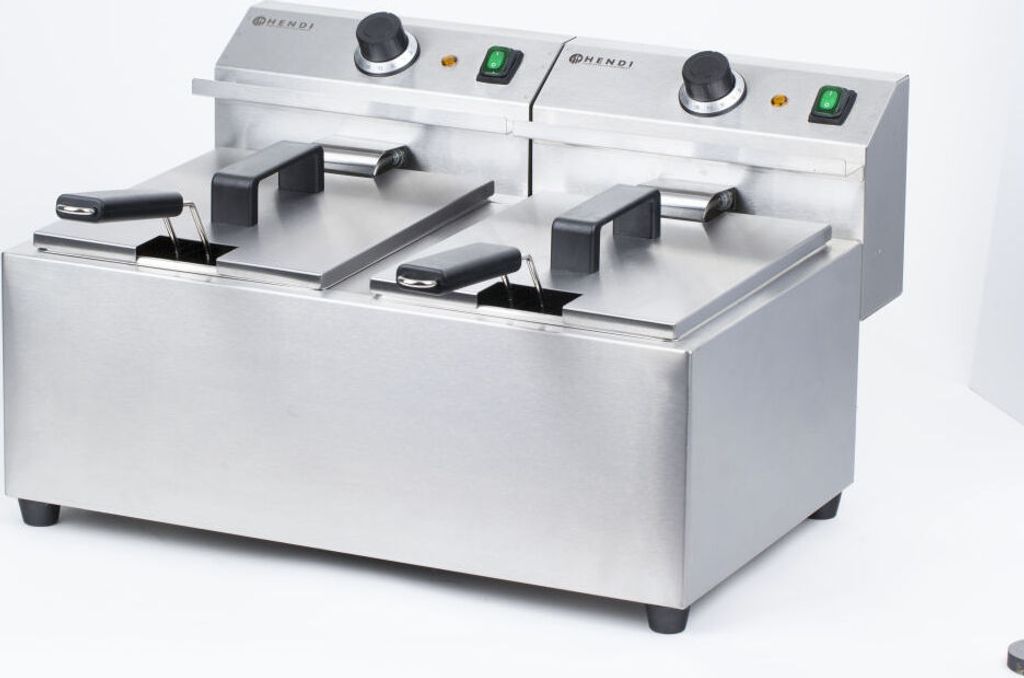 HENDI Friteuse MasterCook 2x8 Ltr 455x605x355 mm 230V-2x3500W