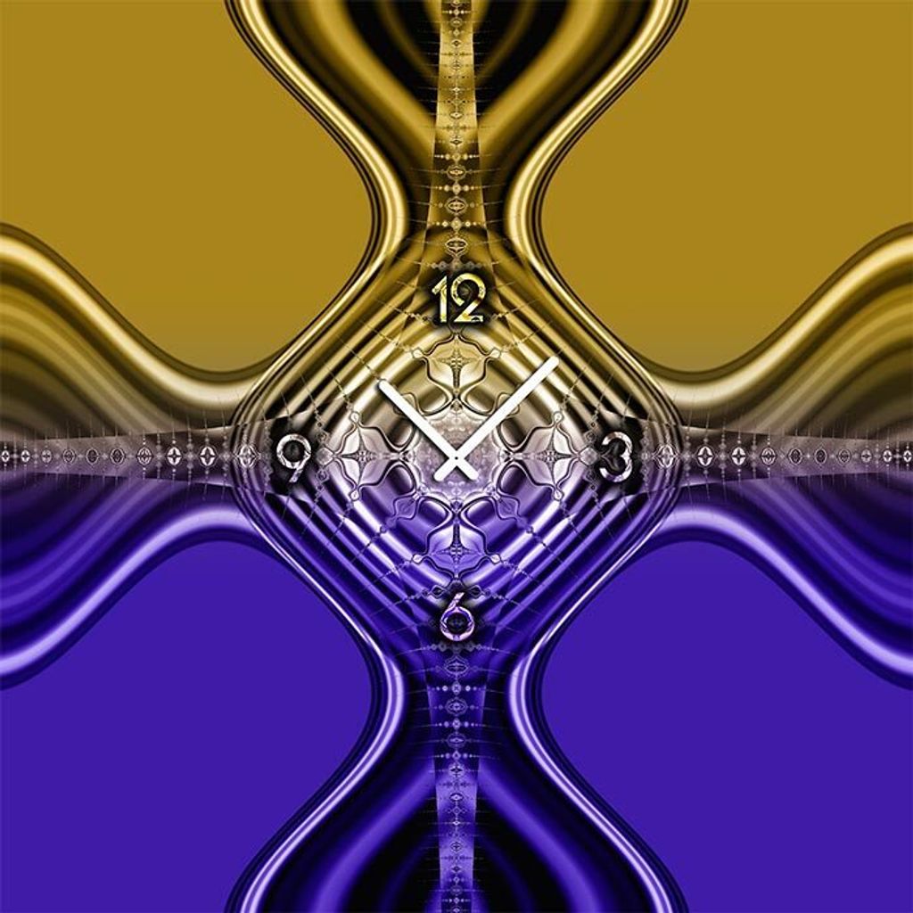 4254 Dixtime Designer Wanduhr, Wanduhren, Moderne Wohnraumuhr 90cm x 90cm