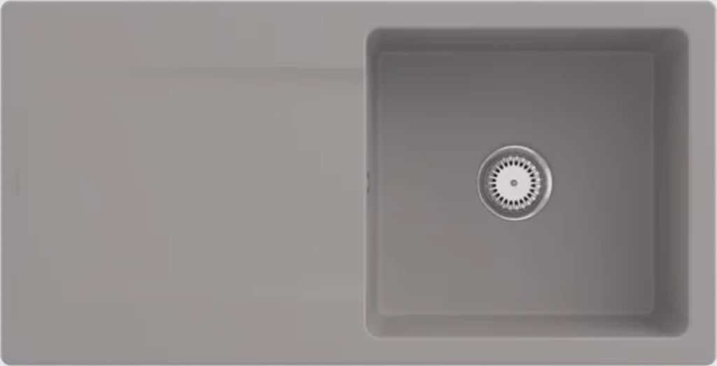 V&B Spüle Siluet 60 m Abl.garn, rd m Handbetätigung, fossil