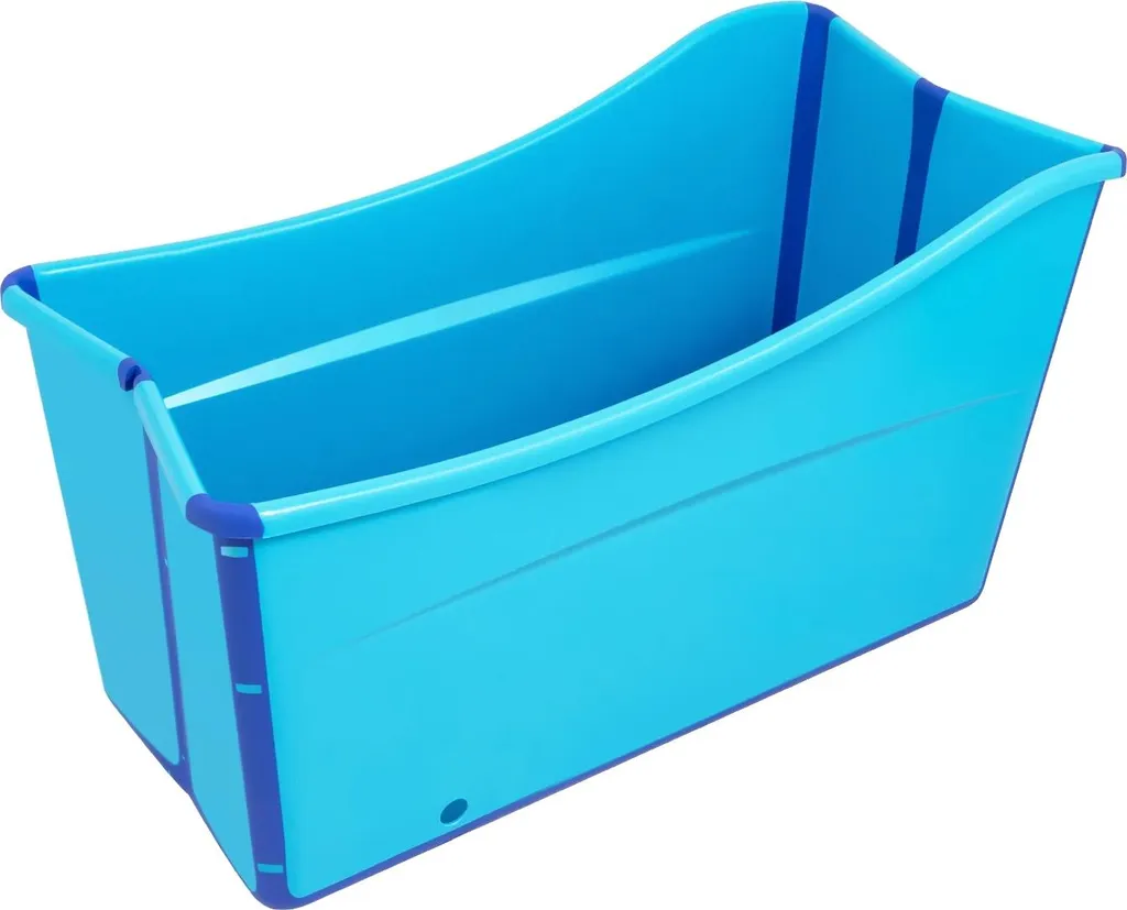 Baignoire pliable bleue avec isolation thermique - Gain de place réel