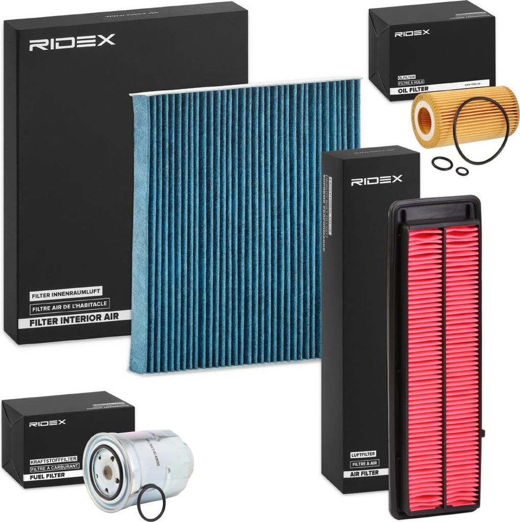 RIDEX Filterset Inspektionspaket Filtersatz für HONDA Accord VII Limousine (CL, CN) Accord VII Tourer (CM, CN)
