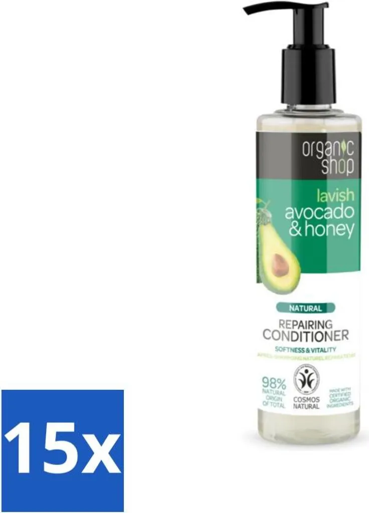 Balsamo Naturale Avocado e Miele Organic Shop 280ml - Stock 15 Pezzi