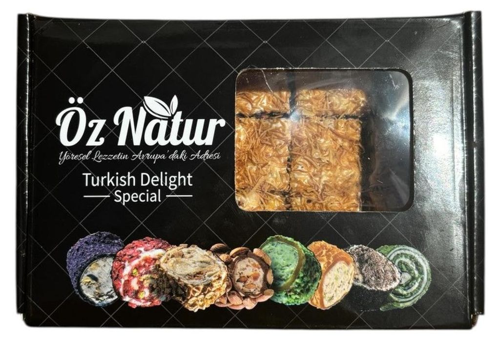 Öz Natur | Turkish Delight Baklava Lokum mit Pistazien, Produktbild 