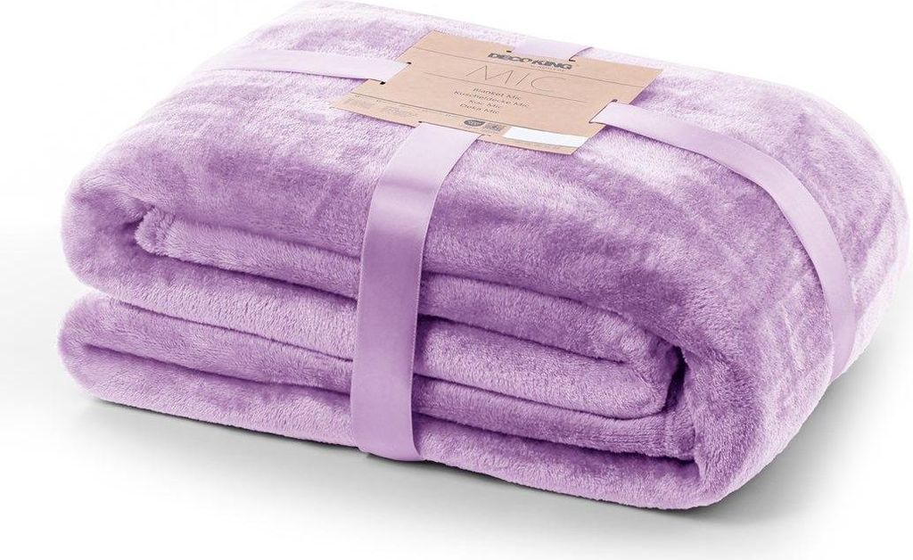 Kuscheldecke Tagesdecke Weich Wohndecke Sofadecke Decke 240 GSM Mic 220x240 cm Lila
