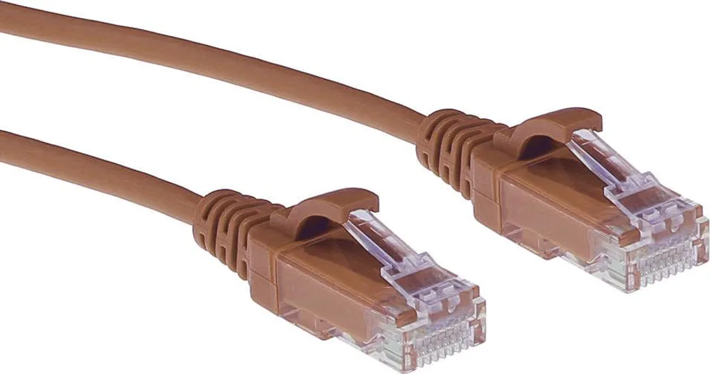 Cavo Ethernet ACT 7m Cat6 Slim Marrone - Invisibile sul Parquet DC9207