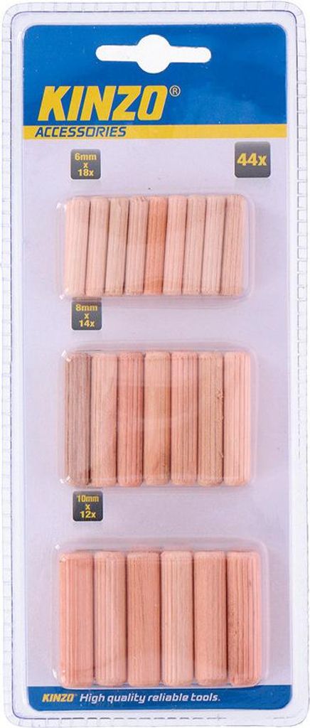 Kit Chevilles Bois Kinzo Assortiment Chevilles Bois 3 Image du produit 