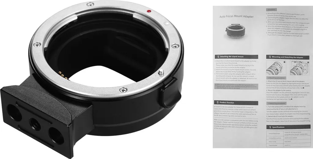 Utiliser Objectifs EF sur Canon R Adaptateur avec Autofocus Stable - 5