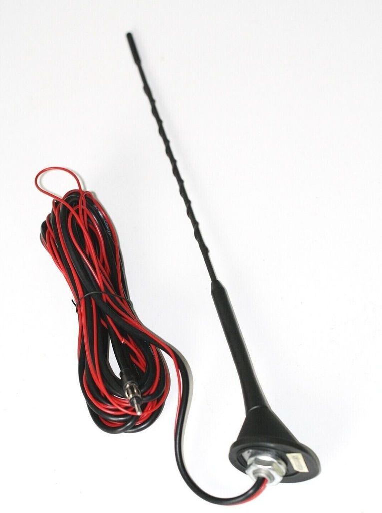 Flexible KFZ PKW Auto Dachantenne mit Verstärker Radio Antenne 5 Meter Kabel