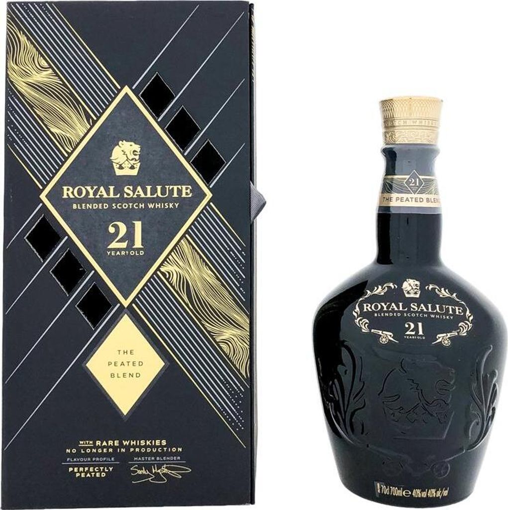 Chivas Regal 21 Years Royal Salute - The Peated Blend + Box Produktbild 