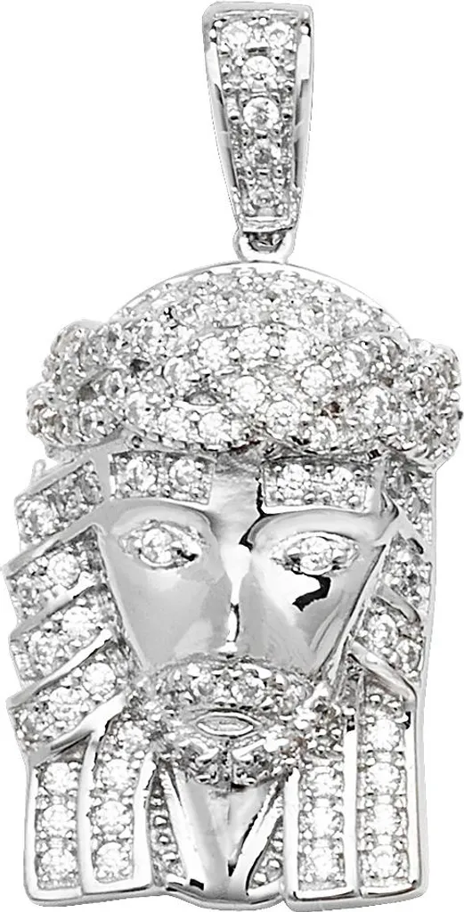 Cadeau Pendentif Femme Argent 925 et Zirconium pour Soirée Chic 27mm