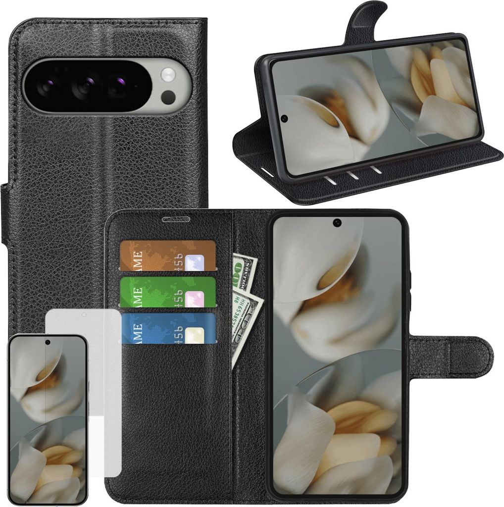 Für Google Pixel 10 Pro XL Kunstleder Book Wallet Handy Produktbild 