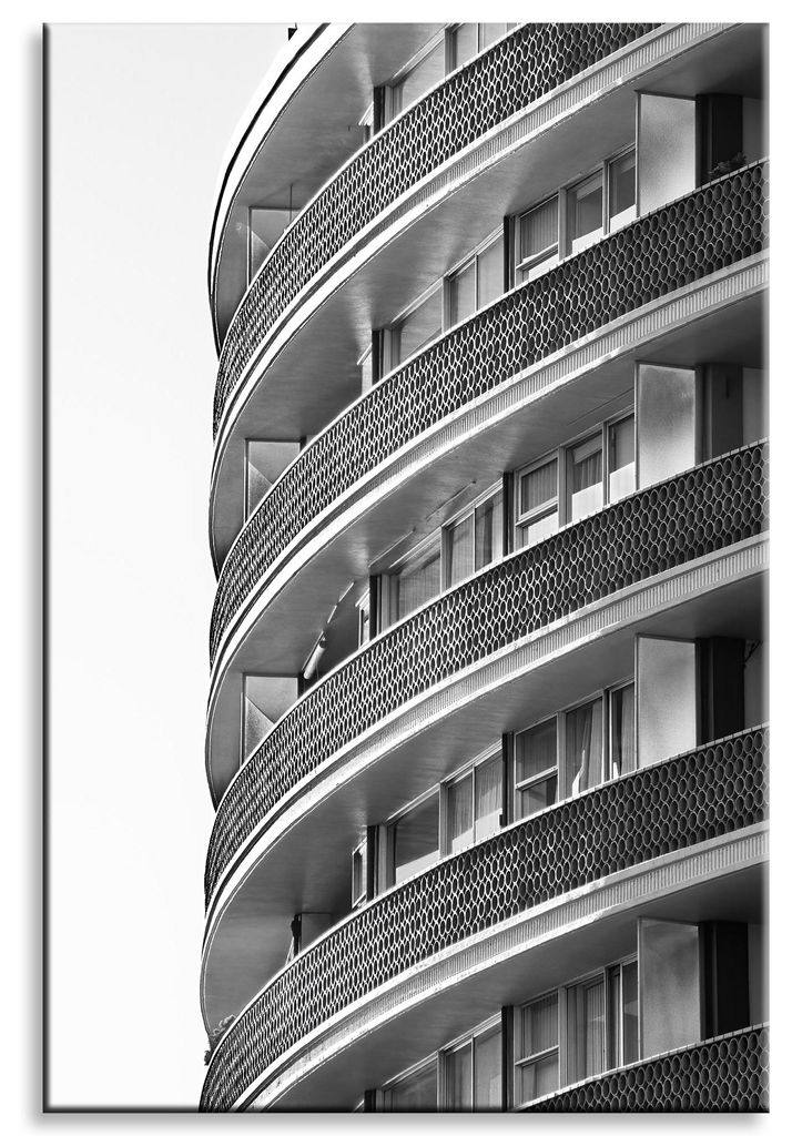 Leinwanddruck Architektur Balkone 80x120 cm
