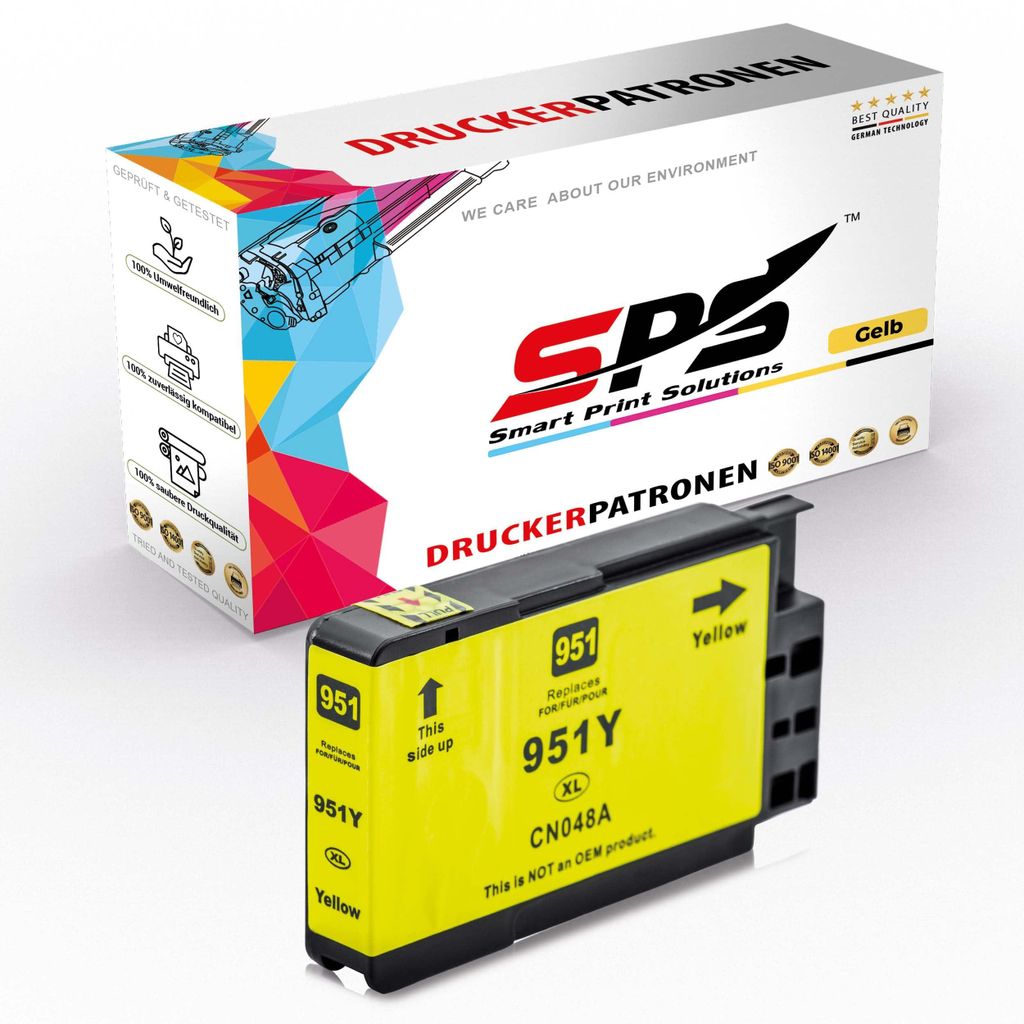 951XL Tintenpatrone Kompatibel für HP Officejet Pro 8610 | 1x Gelb