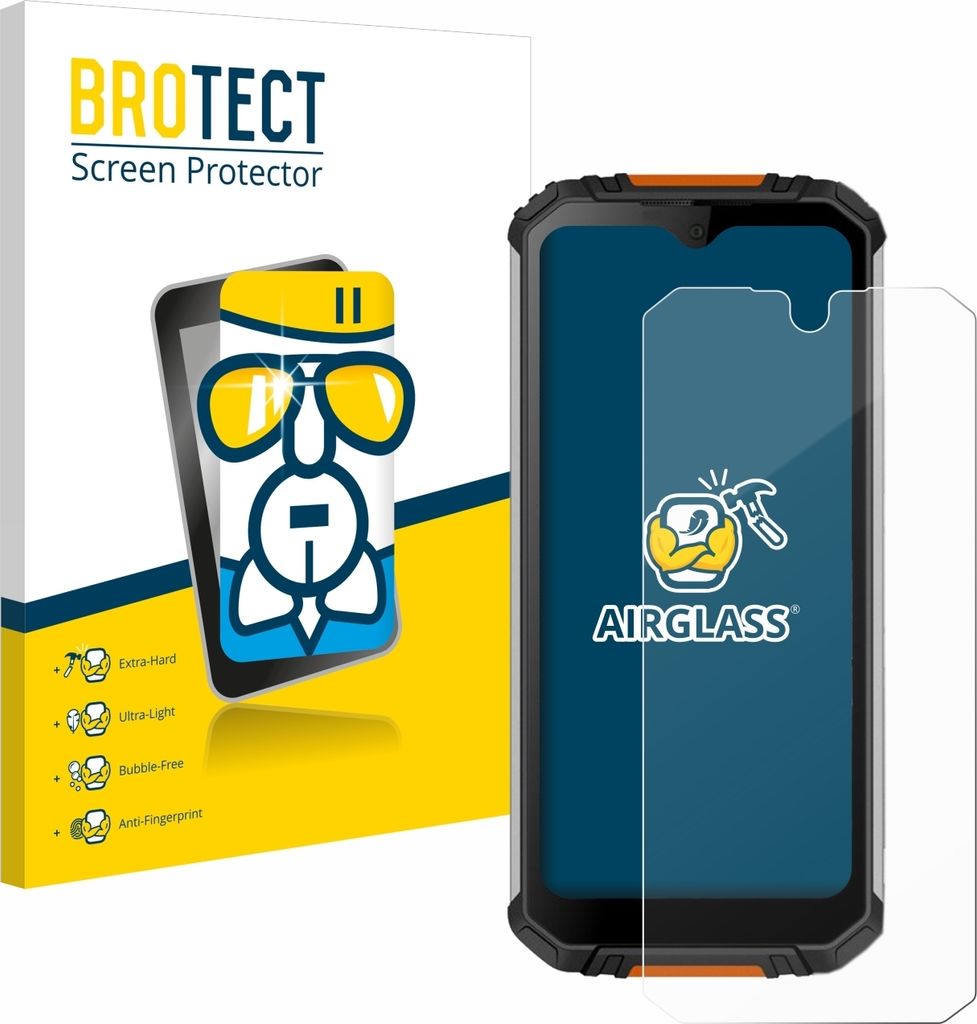 BROTECT Schutzglas für Oukitel WP6 Schutzfolie Panzer Folie Glas Display Schutz klar