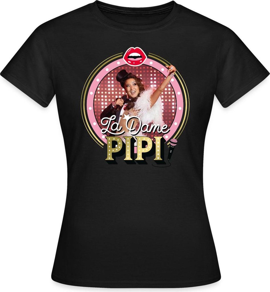 Spreadshirt Emily In Paris Mindy La Dame Pipi Frauen T-Shirt, XXL, Schwarz