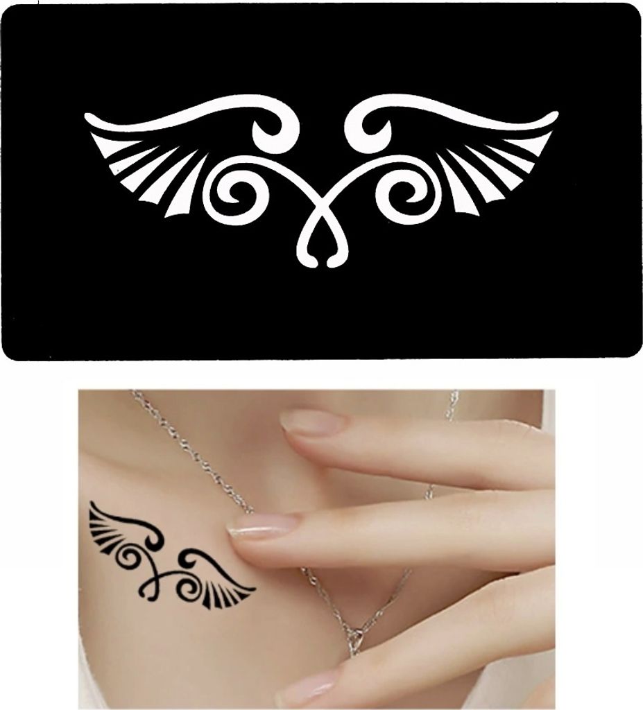 Henna Tattoo Schablone Airbrush Stencil Selbstklebend Produktbild 